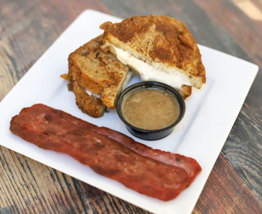 Salted Caramel Mocha Stuffed French Toast