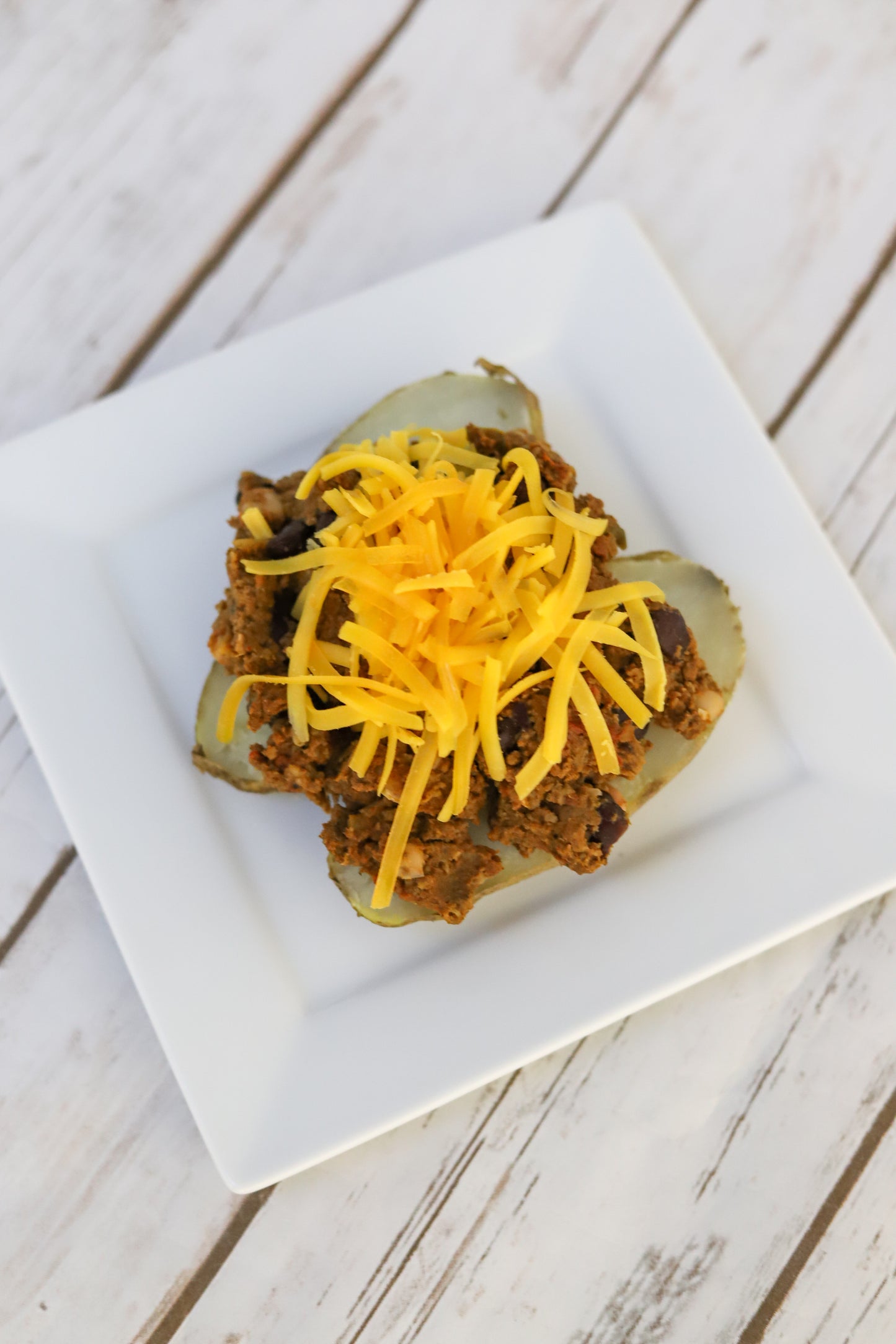 Chili Cheese Baked Potato