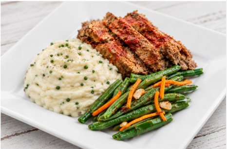 Sriracha Meatloaf & Mashed Potatoes